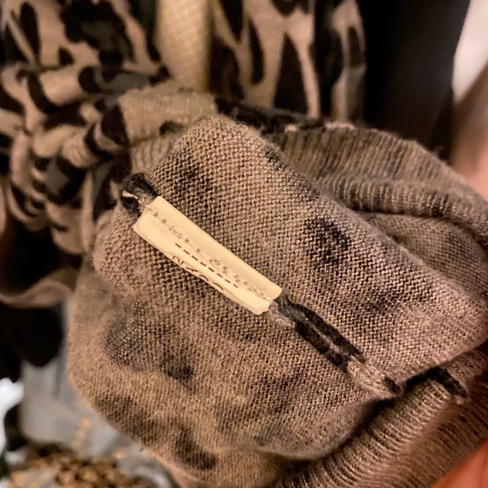 [sold]Zara knit leopard print cardigan - Picture 5 of 5